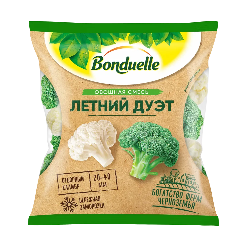 Bonduelle Жазғы дуэт тоңазытылған көкөніс қоспасы, 400 г