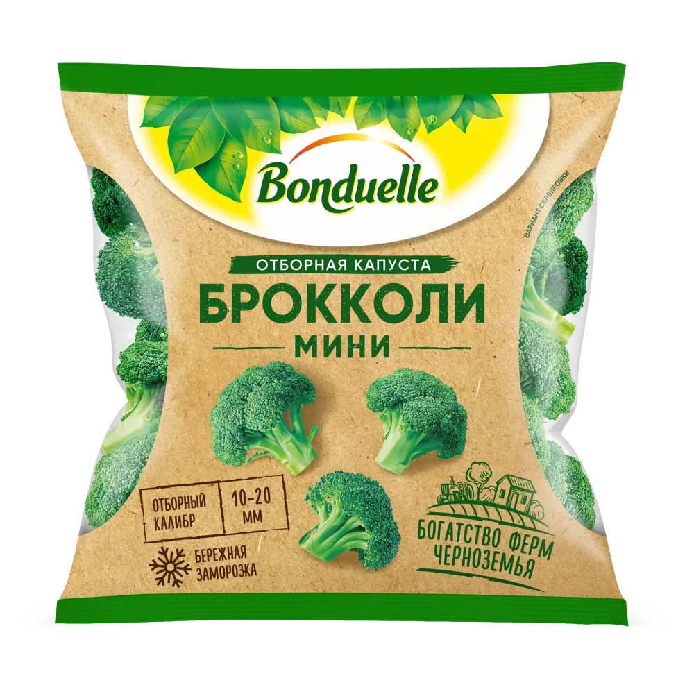 Bonduelle шағын мұздатылған брокколи, фермерлік, 300 г