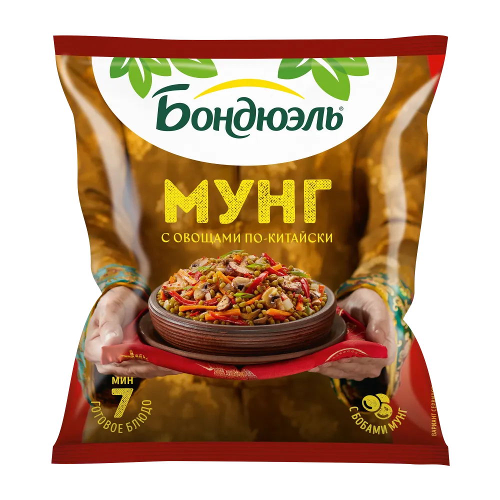 Bonduelle Қытайша мунг тоңазытылған көкөніс қоспасы, 400 г