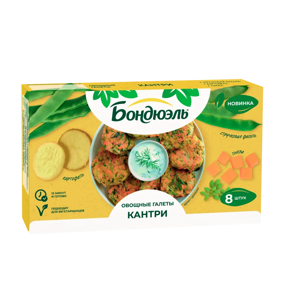 Bonduelle Кантри көкөніс галеттері, 300 г