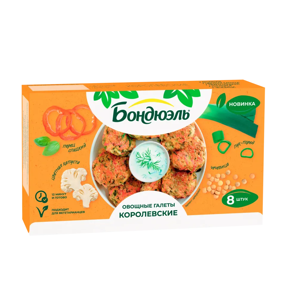 Bonduelle Патшалық көкөніс галеттері 300 г