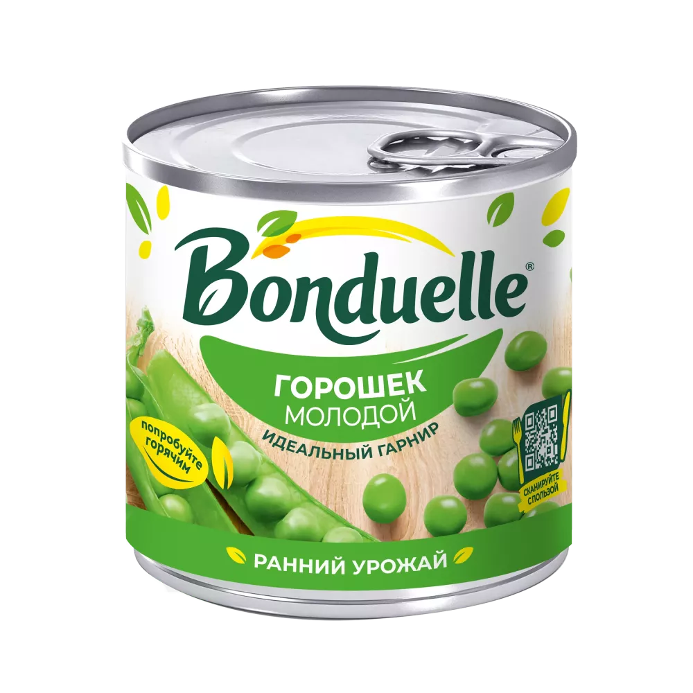 Bonduelle консервіленген бұршағы, балғын, 200 г