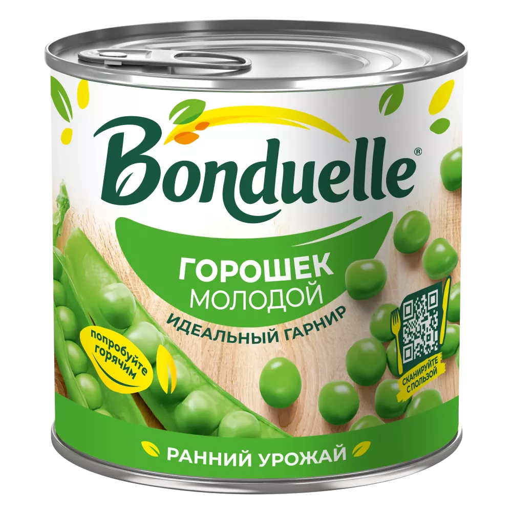 Bonduelle консервіленген бұршағы, балғын, 400 г
