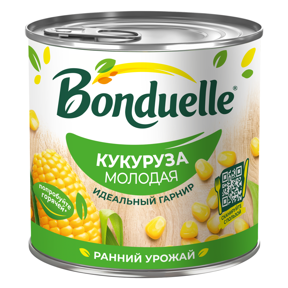 Кукуруза консервированная Bonduelle, молодая, 340 г