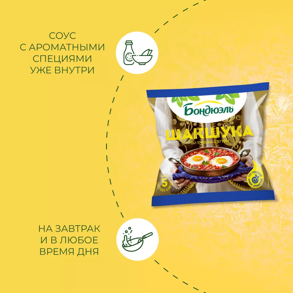 Бондюэль Овощи по-турецки с нутом "Шакшука"  0,2 кг