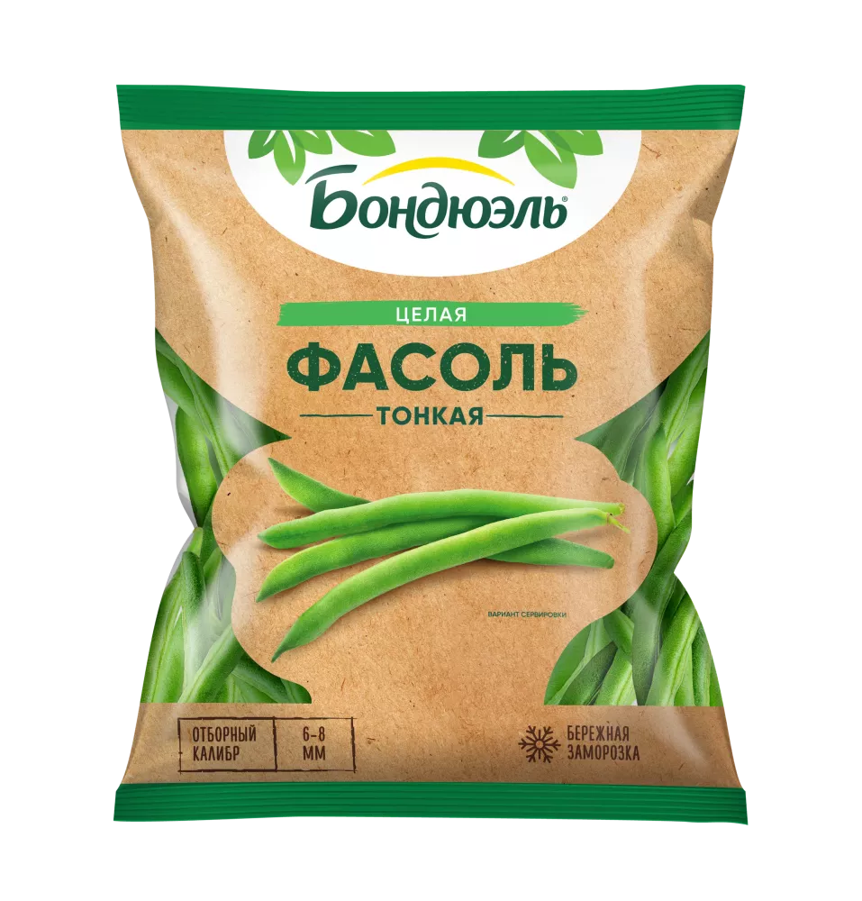 Фасоль замороженная Бондюэль фермерская, тонкая, 400 г