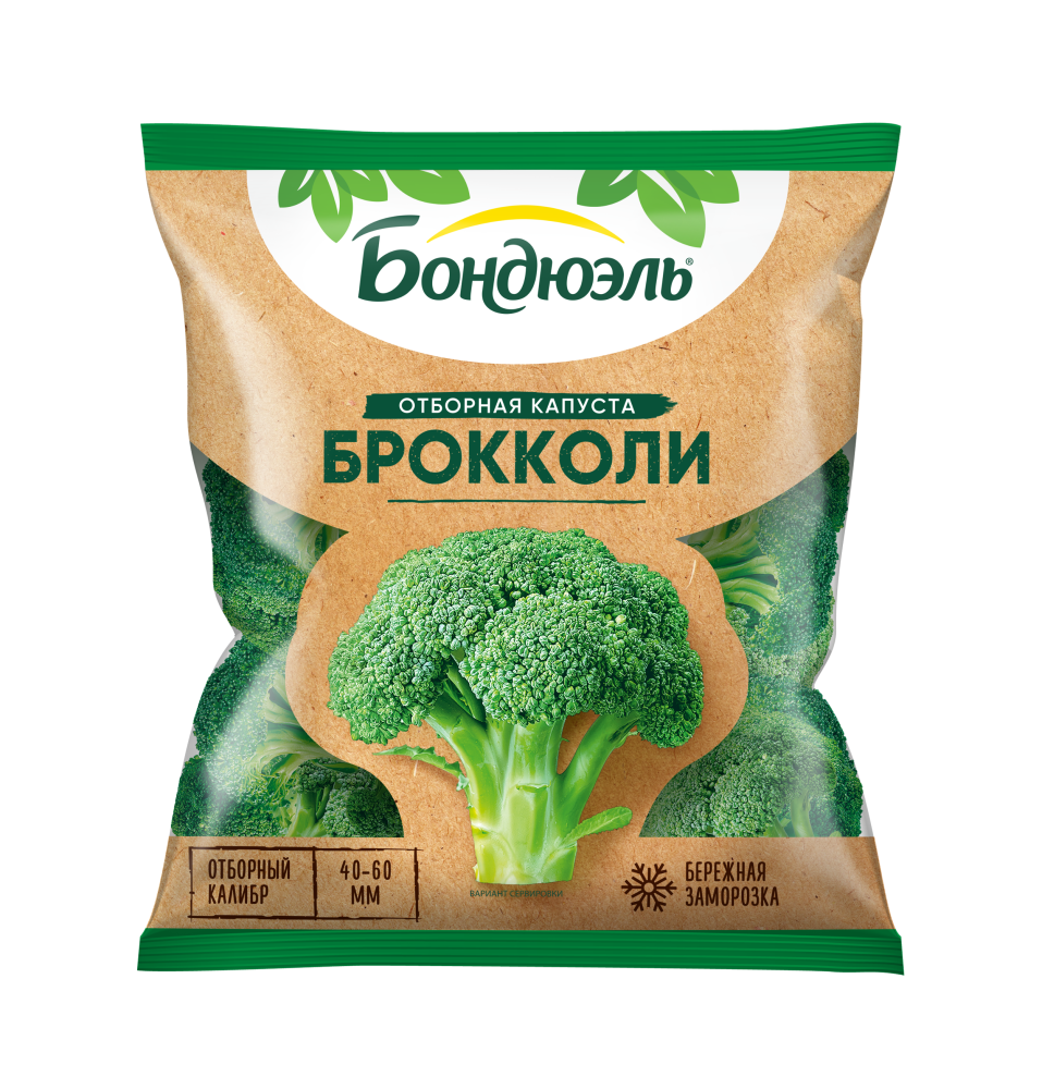 Bonduelle мұздатылған брокколи, фермерлік, 400 г
