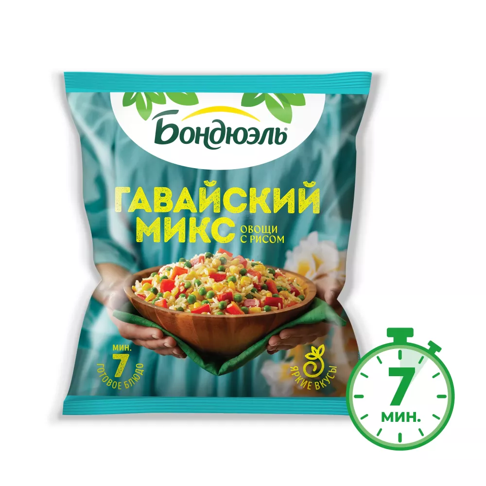 Гавайская смесь Бондюэль, замороженная, 400 г