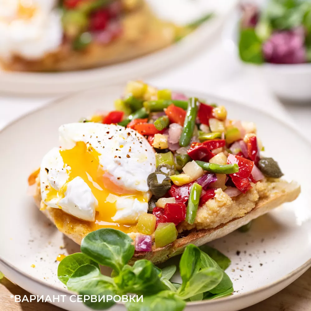 Овощи замороженные Бондюэль Завтрак с кабачком, смесь для омлета и яичницы, 200 г