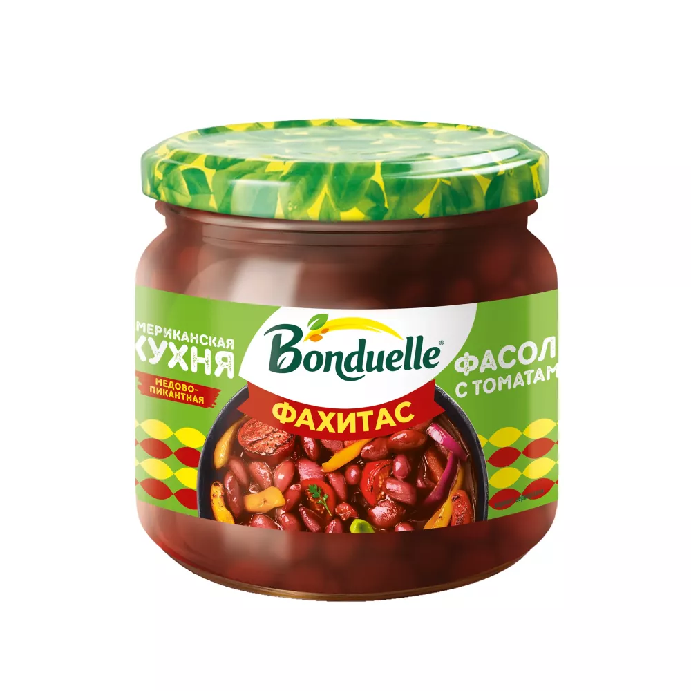 «Фахитас» қызанақ қосылған тұздықтағы қызыл үрмебұршақ 350 мл