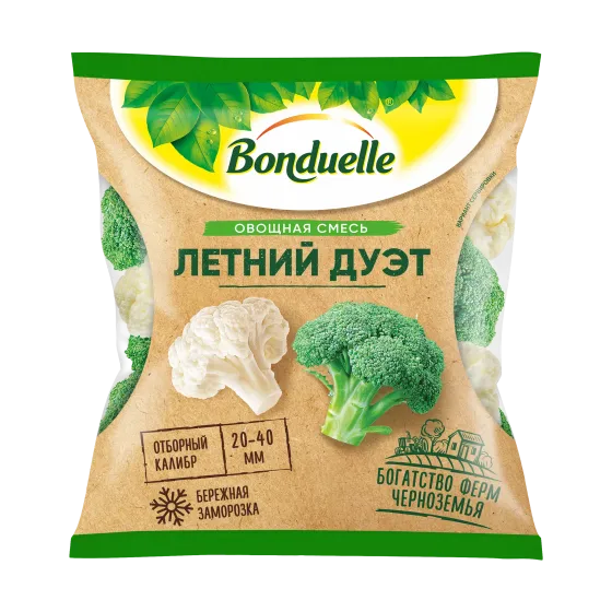 Bonduelle Жазғы дуэт тоңазытылған көкөніс қоспасы, 400 г