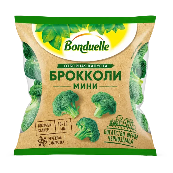 Bonduelle шағын мұздатылған брокколи, фермерлік, 300 г