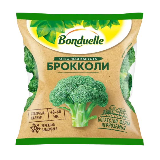 Bonduelle мұздатылған брокколи, фермерлік, 400 г