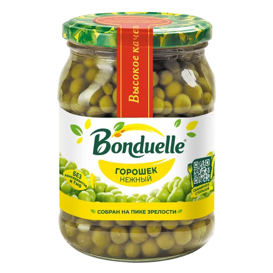 Bonduelle консервіленген бұршағы, жұмсақ, 530 г