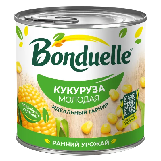 Кукуруза консервированная Bonduelle, молодая, 340 г