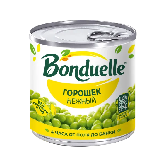 Горошек консервированный Bonduelle, нежный, 200 г