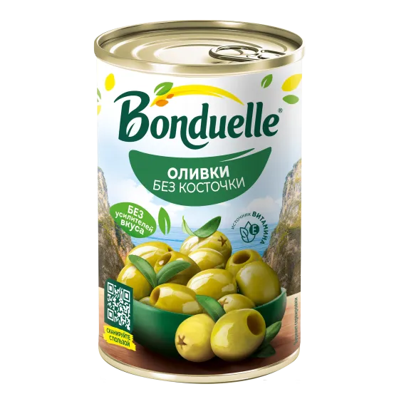Bonduelle сүйексіз көк зәйтүндері, 300 г