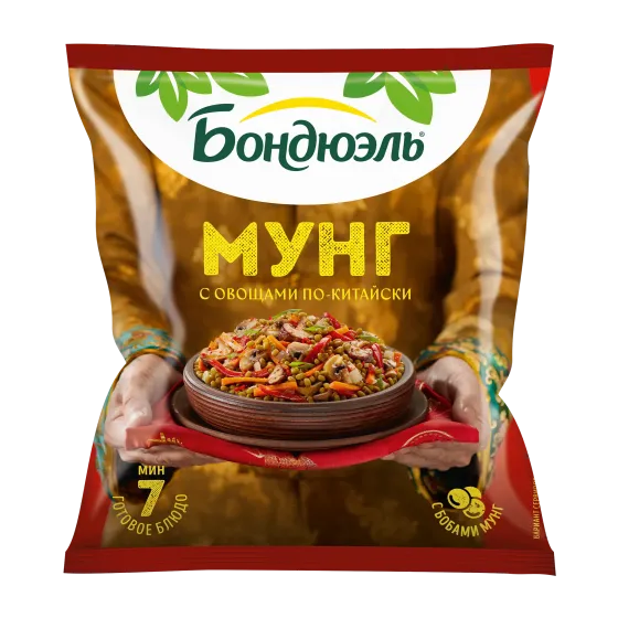 Bonduelle Қытайша мунг тоңазытылған көкөніс қоспасы, 400 г