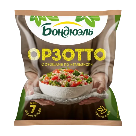 Bonduelle Итальянша орзотто мұздатылған көкөніс қоспасы, 400 г
