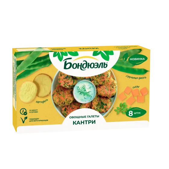 Bonduelle Кантри көкөніс галеттері, 300 г