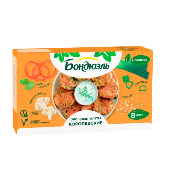 Bonduelle Патшалық көкөніс галеттері 300 г