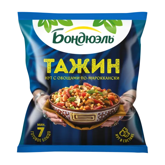 Bonduelle Марокколық тажин мұздатылған көкөніс қоспасы, 400 г