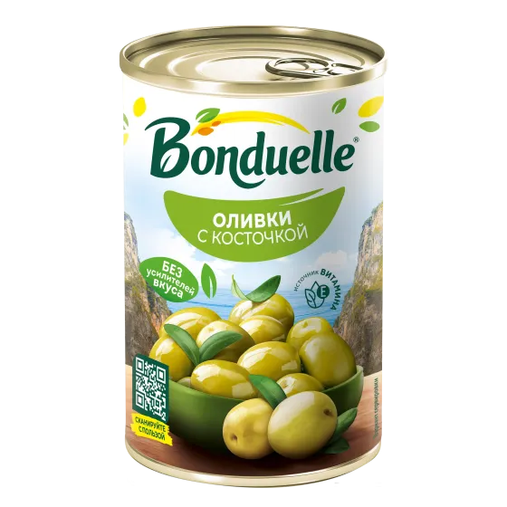 Оливки Bonduelle, с косточкой 300 г