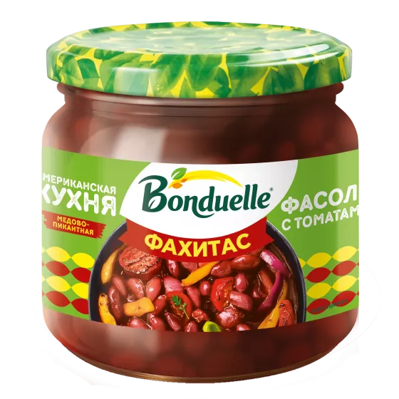 Bonduelle Фасоль красная в соусе с томатами "Фахитас" 350 мл
