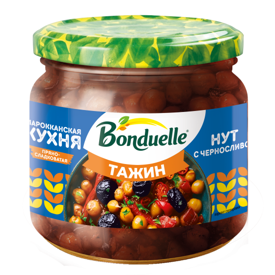 «Тажин» қара өрік қосылған тұздықтағы нұт 350 мл