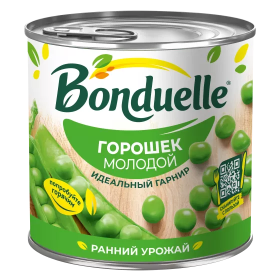Bonduelle консервіленген бұршағы, балғын, 400 г