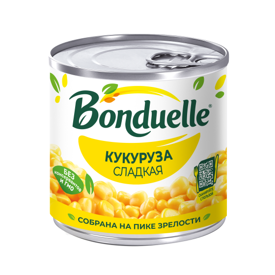 Bonduelle консервіленген жүгерісі, тәтті, 170 г