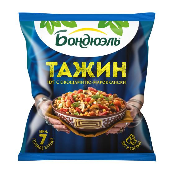 Bonduelle Марокколық тажин мұздатылған көкөніс қоспасы, 400 г