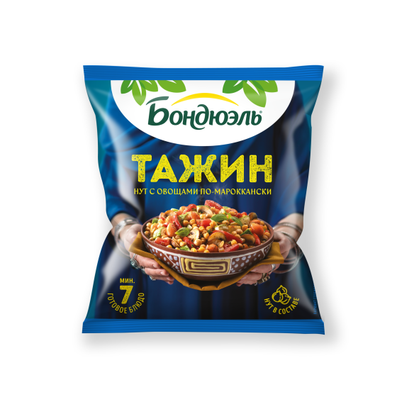 Bonduelle Марокколық тажин мұздатылған көкөніс қоспасы, 400 г