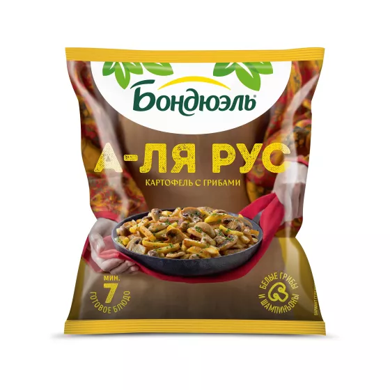 Bonduelle А ля рус саңырауқұлақтар қосылған картоп, мұздатылған қоспа, 400 г