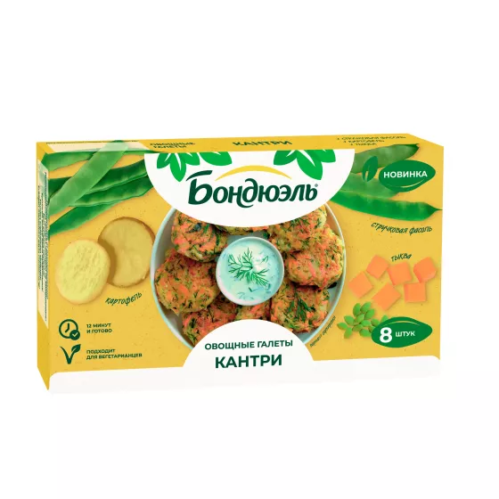 Bonduelle Кантри көкөніс галеттері, 300 г